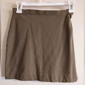 H&M Basics Army Green Classic Mini Skirt